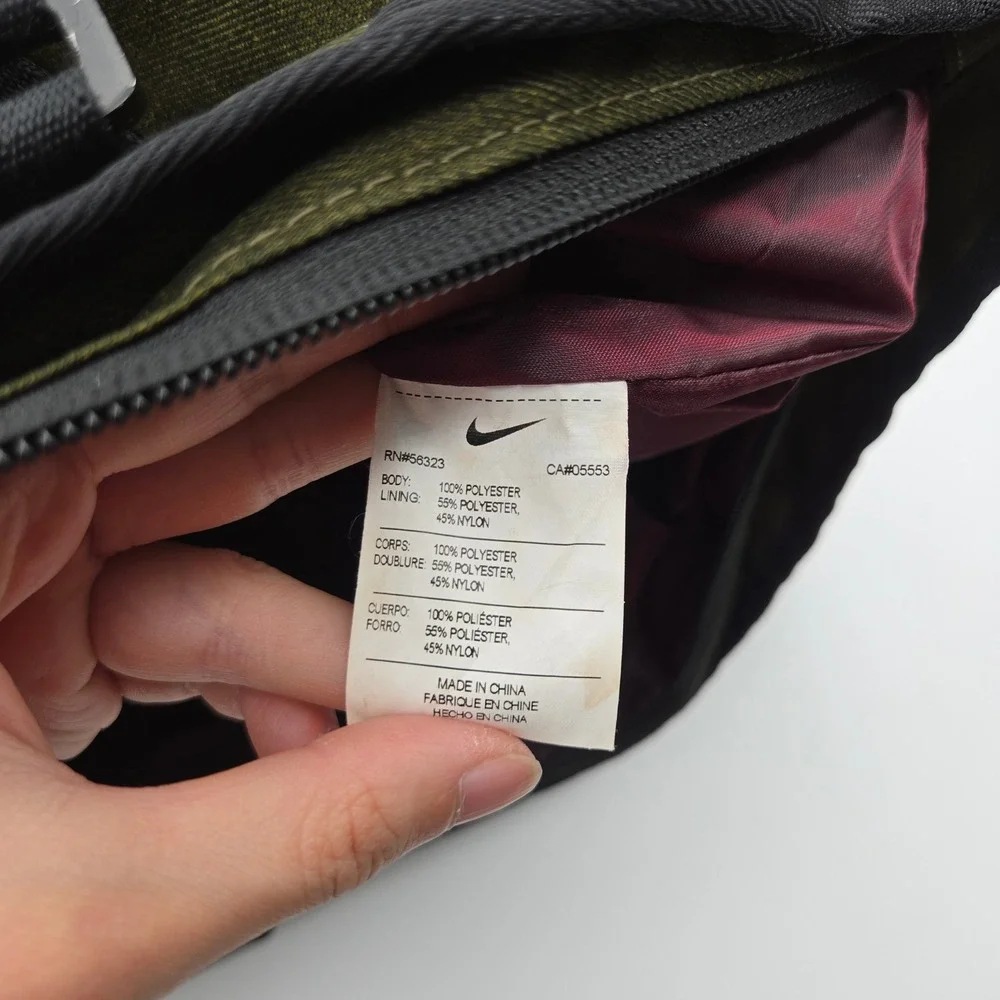 Nike Mens Olive Green Tech Fleece Sportswear Utility Tote Bag Large